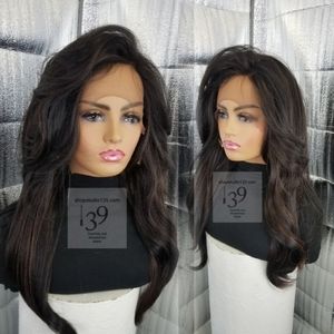 Sexy free part human  hair lace front wig
